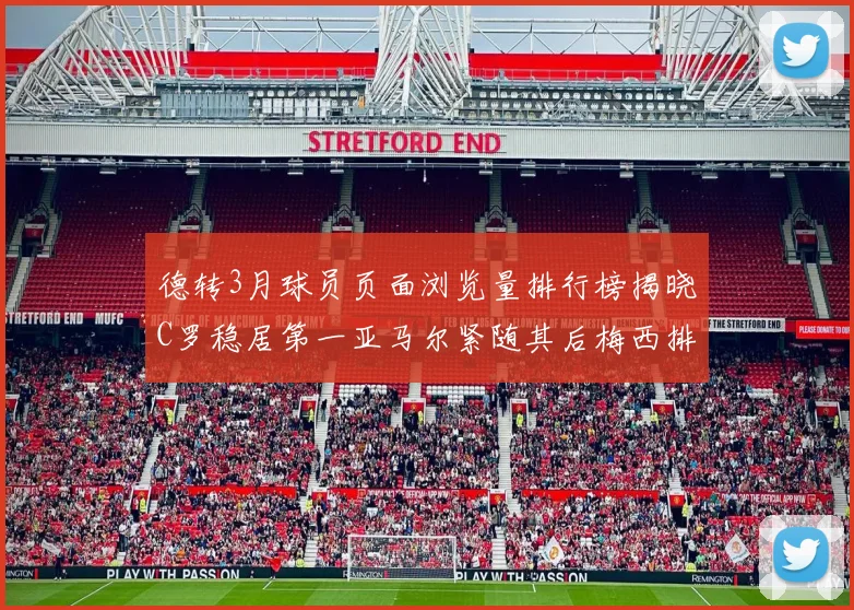 德转3月球员页面浏览量排行榜揭晓C罗稳居第一亚马尔紧随其后梅西排名第四
